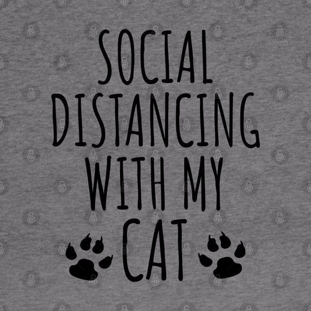 Social distancing with my cat by LunaMay